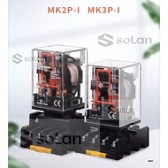 MK2P-I/MK3P-I Intermediate Relay AC220VDC24V DC 12V8 Pin 11 Pin High Current Relay