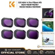 K&F CONCEPT DJI Mini 4 Pro ND Filter Set(ND4+ND8+ND16+ND32+ND64+ND1000)6-Piece For 4