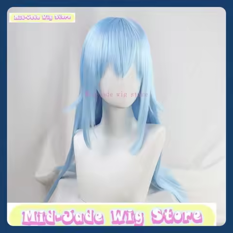 Mid-jade Wig Store Reincarnated As Slime Rimuru Cosplay Wig Anime Game Role Playing Synthetic Hair H