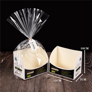 Square Bread Packaging Bag Toast Carrot Meal Bag Baguette Paper Tray Sliced Packaging Pastry Box Pac