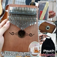 Electric Kalimba 17Key Import Mahogany Wood Kalimba 17 Keys Electric