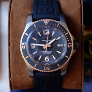 MEN WATCH.TF B3LTING Superocean Automatic 46 DLC & 46mm Rose Gold Black Dial A2824. UXS