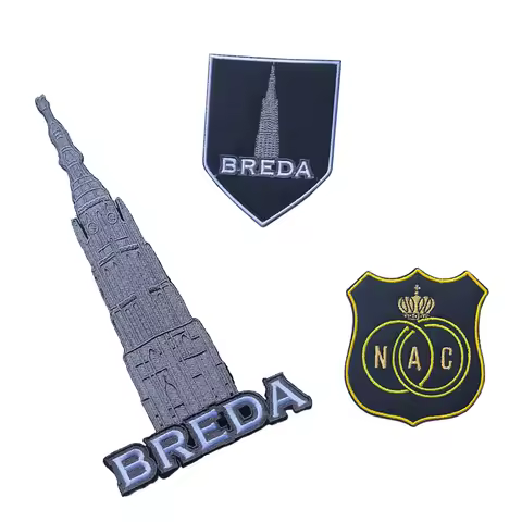 Breda Emblem Embroidered Cloth Stickers Cartoon Flowers DIY Iron Clothing Patches