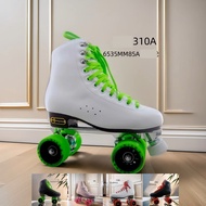 30-46 professional high speed racing 65*38mm 92a/85a pu wheel leather roller skates adujustable stop