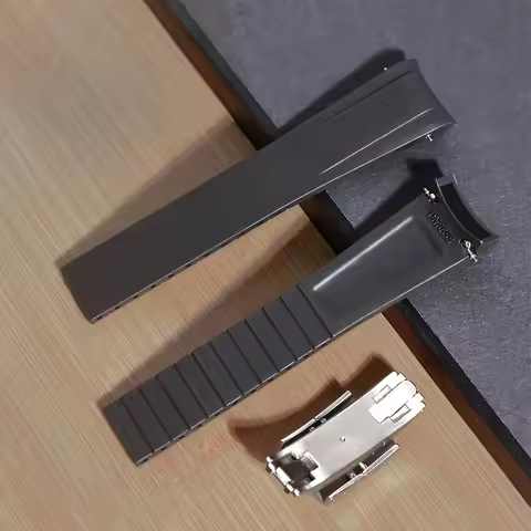 CTS 20mm Fluoror ubber Strap Compatible For Tudor BB58 Black Bay 58 & Ranger 39 Fold New Deisgn 316L