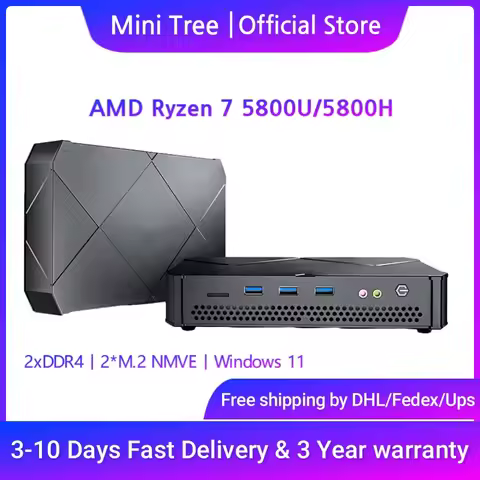 AMD Radeon Graphics 8 Core Mini Gaming PC Ryzen 7 5800H 16GB DDR4 Windows11 Office Gamer Desktop Min