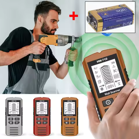 Electronic Metal Detector Handheld Stud Wall Scanner AC Cable Wires Depth Tracker Wood Finder Tool H