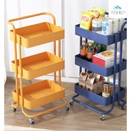 [SG Seller]Removable Kitchen Storage  Rack Trolley With Wheels