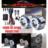 Bi-Xenon Projector Headlight Lens Double Angle Eye Light Lamp