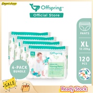 Wayne thangOffspring Fashion Pants Diaper - XL (120 Pcs) [Bundle of 4]