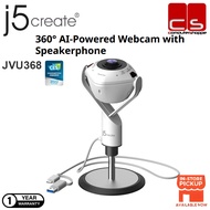 J5create JVU368 360° Meeting AI Webcam (1080P 30fps, 360 Video conference, 6 display mode setting, A