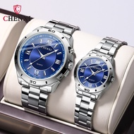 CHENXI/Chenxi brand steel belt couple watch large dial men's and women's models 027C Fangsheng clock 【QYUE】