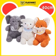[Ready Stock] PLAYMART 'Kindergarten Sheep Fox Elephant Plush' (40cm) Anak Patung Comel Lembut Hadia