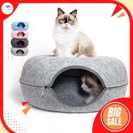 Cat House Donut Bed Tunnel Every Season Dog Multi-Purpose Toy Fun New For Cats