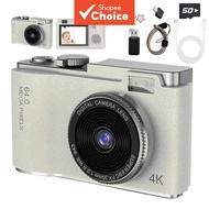 LED Fill Light Digital Camera 48MP 2.4-Inch Flip Camera for Students