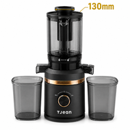 Tjean 150W Masticating Cold Press SlowJuicer with 304 Stainless Steel Blade Rinse-Clean in One Go Su