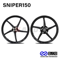 Enkei Mags 5 Spokes 4 Holes 522 Mags for Sniper150 Sniper155 1.4x17 /1.6x17 (pair)