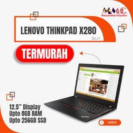 LAPTOP LENOVO THINKPAD X280 12.5" INTEL CORE i5 8TH GEN - 8GB RAM - 256GB SSD STORAGE WINDOWS 10 PRO