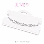 JUNE 9 | White Gold Plated Bracelet | Adjustable Size Bracelet | Korean Style Jewelry