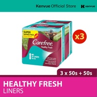 [Bundle of 3] Carefree Healthy Fresh Panty Liners (50�s + 50�s)