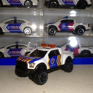 DIECAST 1 SCALE HOT WHEELS FORD F-150 CUSTOM RAPTOR TRANSPORTATION SERVICE CAR HOTWHEELS FORD F150 R