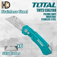 TOTAL 180MM Folding Utility Knife / 420 Stainless steel / THT5136288