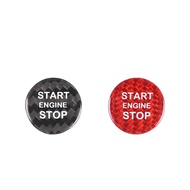 premium-ES Car Interior Accessories Carbon Fiber Button Cover for Alfa Romeo Giulia Stelvio