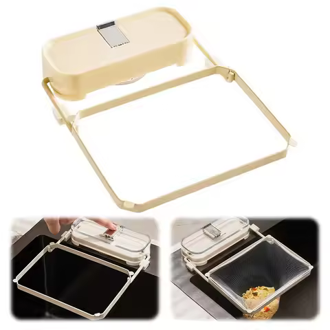 Suction Cup Sink Strainer Sink Strainer Basket Foldable Sink Drainer Basket Multi-Function Drain Rac
