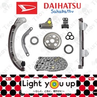 (10pc) Daihatsu Timing Chain Kit Set 13506-97401 for Perodua Kembara DVVT Myvi 1.3 Toyota Avanza 1.3 F601 K3-VE K3-DE