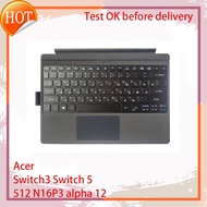 Computer keyboard Brand New Acer Switch3 Switch 5 512 N16P3 Aspire Switch 12 平板二合一底座键盘 双语小回车 alpha 12 Tablet Base Keyboard