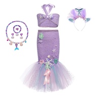 Amazon Mermaid Princess dress Ariel Beach Party dress Ariel fishtail dress European and American chi