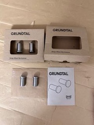 IKEA GRUNDTAL Hanger Wall Mounted  Knob Design Mikael Warnhammar掛毛巾配件 2盒