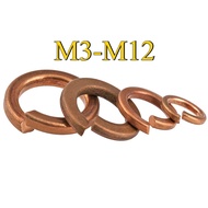 Copper Spring Washer/Spring Washer/Elastic Washer Round Spring Washer M3/M4/M5/M6/M8/M10/M12 (YL-VN)