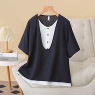 Plus Size Women's Summer Oversized T-shirt - XL to 4XL