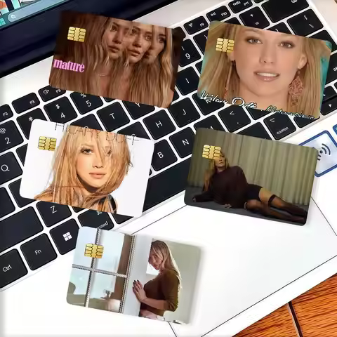 American actress Hilary Duff Credit Card Decorative Card Stickers Suitable For Bank Cards Metro Tran