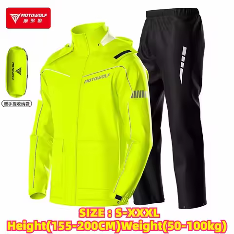 Motorcycle Raincoat Shoe Cover Knight Riding Suit Locomotive Travel Riot Poncho Rider Water Suit Spl