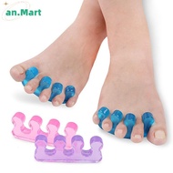 AN.MART 2Pcs Soft Silicone Toe Separator Flexible Finger Spacer Manicure Pedicure Tool MY