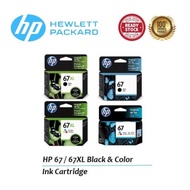 Ready Stock HP 67 / 67XL Deskjet Black and Color Ink Cartridge