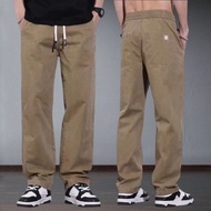 M-5XL American Plus Size Cotton Loose Straight Cut Baggy Khaki Kargo Cargo Kerja Casual Slack Pants 