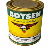 ☈BOYSEN PAINT B661 LEMON YELLOW QUICK DRY ENAMEL QDE FOR WOOD / STEEL 1/4 LITER