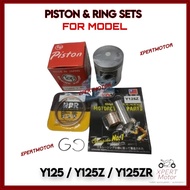 YAMAHA Y125 Y125Z Y125ZR PISTON AND PISTON RING SET STD/025/050/075/100/125/150/175/200 FULL SET