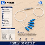 SPLITTER 1x4 SC UPC PLC FIBER OPTIC PASSIVE SPLITTER 1x4 PLC
