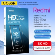 GOSSR 8K HDกระจกนิรภัย Xiaomi Redmi A2+ PLUS 10A 10C 12C ฟิล์มกระจกเต็มจอ Redmi 12 Note 12 Pro Note 12/12 5G ฟิล์มกระจกนิรภัย กันรอย แบบเต็มจอ Redmi 12ตัวป้องกันหน้าจอโทรศัพท