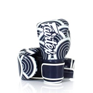 นวมมวย Fairtex Thai Boxing Gloves BGV14BLU Art Collections - Japanese Blue Wave Microfiber