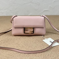 Fendi mini baguette duo crosbody bag pink