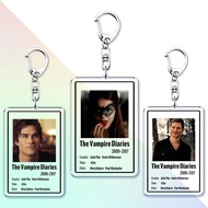 The Vampire Diaries keychain Vampire Diary Damon Stefan Salvatore Elena Gilbert Klaus Mikaelson gift