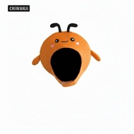 [CHiWANji] Creature Head Hat Photo Prop Cartoon Creature Headgear Flexible Antennae