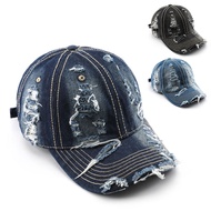 Ripped Jean1 Men Baseball Cap Women Cap Unisex Cap Topi Besbol Lelaki Topi Perempuan 棒球帽男女 鸭舌帽男女 Cje