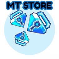 [synam~part] paket bgl 1 blue gem lock kunci biru tua Ready