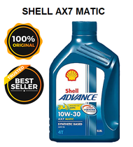 Oli Matic Shell Advance AX7 10W-30 800ml Orisinil Oli Motor Beat Vario Mio Aerox Nmax